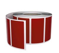 Royal Green Rotolo di adesivi rettangolari con codifica a colori, scrivere per etichette per cartelle e organizzazioni, 4 cm x 1.9 cm etichette con nome per ufficio, confezione da 500 (velluto rosso).