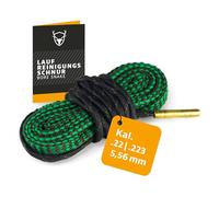 Royal Hunter ® Filo per la pulizia della corsa I Borensake calibro .22 / .223 - 5,56 mm, pulizia della corsa per fucili e pistole Premium Bore Snake con spazzola in ottone integrata