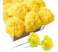 Royal Imports Fiori Artificiali per mazzi, Matrimoni, cimiteri, Artigianato e corone Giallo