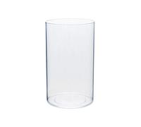 Royal Imports Vaso per fiori in acrilico cilindrico, centrotavola decorativo per casa o matrimonio, in plastica infrangibile, 12,7 x 20,3 cm, rotondo, trasparente