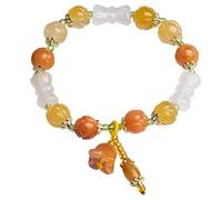 Royal Jade - Braccialetto Feng Shui con cristalli di giglio per ricchezza, fortuna e amore, gioielli in quarzo naturale per prosperità e guarigione spirituale