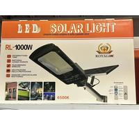 ROYAL LAMPIONE STRADALE 1000W CON PANNELLO SOLARE TELECOMANDO CREPUSCOLARE FARO