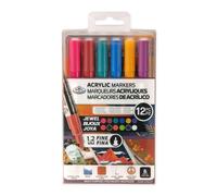 Royal & Langnickel 1.2mm Punta Fine Pittura Acrilica Marcatori Gioiello Set 12pc