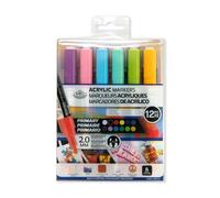 Set Di 12 Pennarelli Acrilici Con Punta Reversibile Da 2Mm Royal & Langnickel