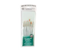 Royal & Langnickel 325155 Royal and Langnickel Detail - Set di 7 pennelli Taklon, colore: Oro