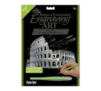 Royal Langnickel & a 10,16 cm (4") Coliseum Engraving Art ", con stampa floreale, colore: argento
