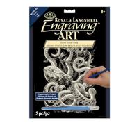 Royal & Langnickel Glow in The Size Scuro Incisione Artistica A4 Set Octopus Creato