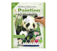 Royal & Langnickel Junior Piccolo Paint di Numero Kit 8-3/4 "X 11-3/4"-Panda & Baby, Multi-Colored