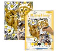 Royal & Langnickel Painting by Numbers - Set per pittura con gattini e margherite, formato A4