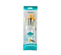 Royal & Langnickel RAQUA-203 - Set di pennelli obliqui Aqualon Wisp, 5 pezzi