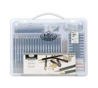 Royal & Langnickel RSET-ART3205 - Essentials Clear View, Set per disegno in valigetta trasparente