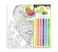 Royal & Langnickel RTN-253 Kit di pennarelli su tela, motivo: gufo, By The Yard