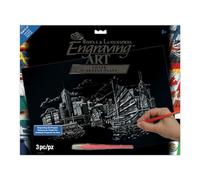 & Royal Langnickel-Set da incisione per disegni formato A3, colore: argento, modello Hong Kong Set per pittura