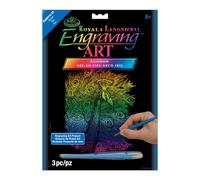 Royal & Langnickel Set Size Arcobaleno Incisione Arte A4 Peacock Creato, Cardstock