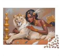 Royal Lion Queen Puzzle 1000 Pezzi Per Adulti Riduzione Dello Stress Puzzle Difficile Scelta Amazon Gioco Di Logica in Cartone Spesso 52x38cm/1000pcs