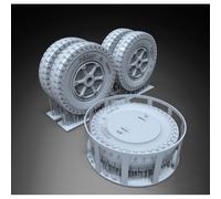 Royal Model RM1156 - 1/35 - AS42 - Set Di Ruote Sahariana - Nuovo