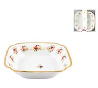 Royal Norfolk 8908900 Centrotavola Decoro Fiori Rosa, Porcellana, cm 22 x 6 H, Porcelain