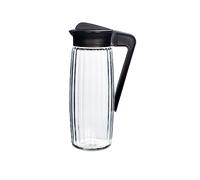 Royal Norfolk Brocca in Vetro Trasparente con Tappo in Plastica Colorato, 1600cc, 29cm