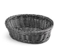 Royal Norfolk Cestino in Plastica Ovale, Grigio Scuro, 25x19xH7cm