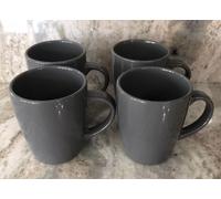 Royal Norfolk Grigio Gres Tazze da Caffè Stoviglie Set Di 4 Spedizione 24HRS