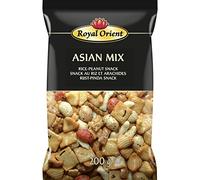 Royal Orient Asian Mix - Snack di Riso e Arachidi, 200 g | Mix croccante con cracker di riso, arachidi glassate e spezie - autentico sapore orientale