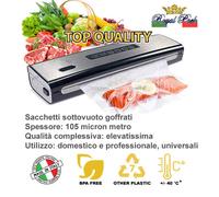 Royal Pack 100 sacchetti buste sottovuoto 30x80 cm goffrate alimenti made italy