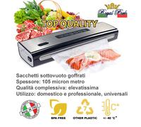 ROYAL PACK 50 sacchetti sottovuoto goffrati buste sottovuoto goffrate 15x50
