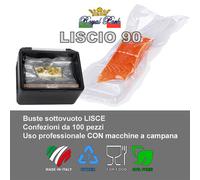 ROYAL PACK sacchetti buste sottovuoto lisce lisci 15x25 1000 pz alimenti