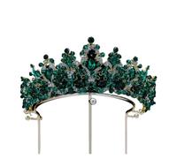 Royal Purple Crystal Queen - Corona di strass per spettacoli e matrimoni(Green)