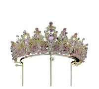 Royal Purple Crystal Queen - Corona di strass per spettacoli e matrimoni(Pink)