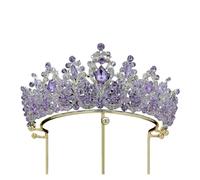 Royal Purple Crystal Queen - Corona di strass per spettacoli e matrimoni(Purple)