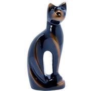 Royal Rapture Urna per ceneri funeraria commemorativa a forma di gatto cremazione animale domestico urna decorativa | in lega | (gatto bronzo 22,9 cm) RCM01-05