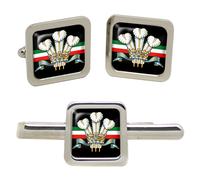 Royal Regiment Of Wales, Esercito Britannico Set Di Gemelli E Clip Per Cravatta
