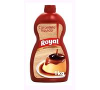 Royal Sciroppo al Caramello, Caramello Liquido per Guarnire Dolci e Gelati, Bottiglia da 1 kg, Confezione da 2