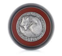 Royal Selangor Collezione Woodland rifinita a mano Piatto in peltro con volpe re