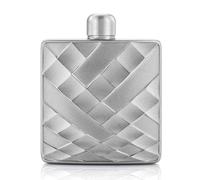 Royal Selangor Hand Finished Frost Collection Quality Pewter Hip Flask Gift