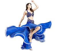 ROYAL SMEELA Set Costumi per la Danza del Ventre Lussuoso Design di Paillettes Costume di Danza del Ventre Completo Abiti Danza del Ventre Sexy Abito danzatrice del Ventre Moda Vestiti Danza Ventre