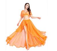 ROYAL SMEELA Tuta Gonna Danza del Ventre Set Top Danza del Ventre e Gonna Tulle da Prestazione Abiti Costume danzatrice del Ventre Abbigliamento Danza del Ventre Sexy Costume per la Danza del Ventre