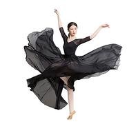 ROYAL SMEELA Vestito Danza Classica Donna Abito da Ballo Contemporaneo Abiti Ballo Moderno Abito Ballo lirico Costume Danza Moderna Adulto Gonna Gradi 720+Body Classica Costume Danza contemporanea