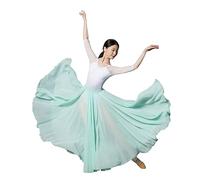 ROYAL SMEELA Vestito Danza Classica Donna Abito da Ballo Contemporaneo Abiti Ballo Moderno Abito Ballo lirico Costume Danza Moderna Adulto Gonna Gradi 720+Body Classica Costume Danza contemporanea