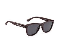 ROYAL SON Occhiali da sole eleganti con bordo pieno polarizzati e anti UV, per uomo e donna, taglia L, RS2020, Lente C6 nera, montatura marrone, 58 mm