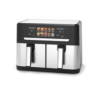 Royal Swiss Air Fryer Cecofry&Grill Duoheat 10000. Friggitrice ad aria senza olio 12L, Grill e Plancha, Doppia resistenza, 2800W, Cottura Rapida, Meno Grassi, Risultati Cossistenti