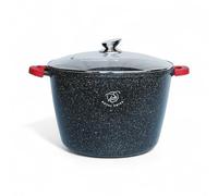 Royal Swiss® Pentola a induzione - Padella a induzione con manici rimovibili - Ø 32 cm / 14 litri - Casseruola con coperchio - Pan tutti i fuochi - Rivestimento antiaderente - Nero