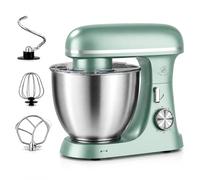 Royal Swiss Robot da pasticceria professionale, 2000 W, 8,5 l, verde menta, robot da cucina professionale planetario, impastatrice elettrica di grande capacità, con ciotola in acciaio inox 304 - 6