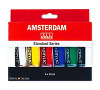 Royal Talens Amsterdam Acrilico Set Pittura Di 20ml X 6