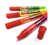 Royal Talens - Amsterdam Pennarello Acrilico - Punta Media 4mm - Set Di 4 Reflex