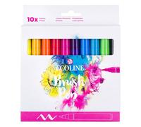 Reale Talens Ecoline Liquido Acquerello Disegno Dipinto Pennello Penne - Di 10