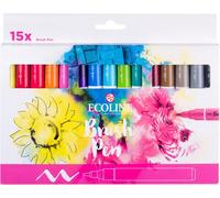 Royal Talens Ecoline Pennello Penna Liquido Acquerello Set IN Portafoglio