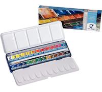Royal Talens Van Gogh Acquerello Set Pittura IN Metallo Tin - 24 Mezza Vaschette