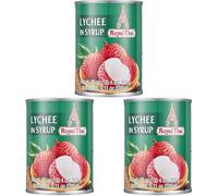 ROYAL THAI Litchi in Sciroppo, 1 x 565 g (Confezione da 3)